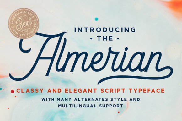 Almerian: The Vintage Script Font for Modern Elegance