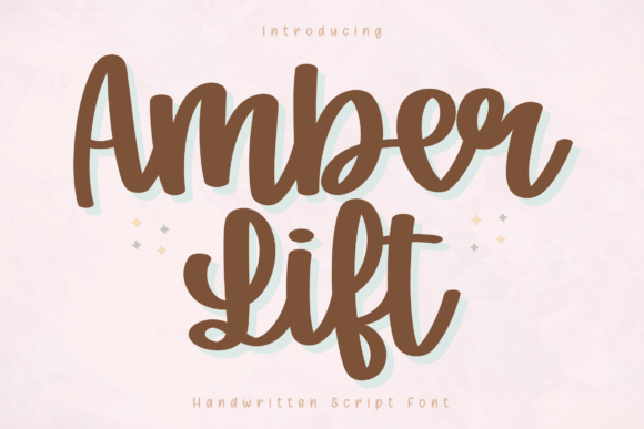 Amber Lift: A Warm Handwritten Script for Modern Designers