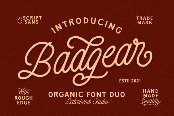 Badgear: A Vintage Duo Font for Modern Brands