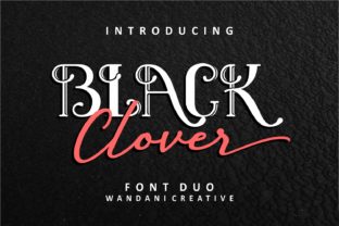 Black Clover Duo: A Modern Vintage Typeface