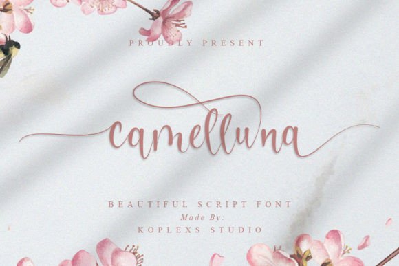 Camelluna: A Modern Script Font for Elegant Branding