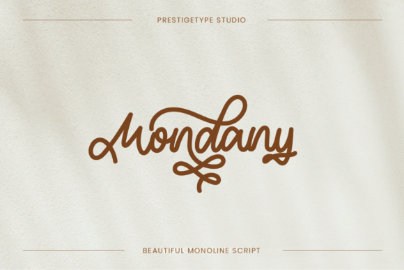 Discover Mondany: Where Modern Typography Meets Script Elegance