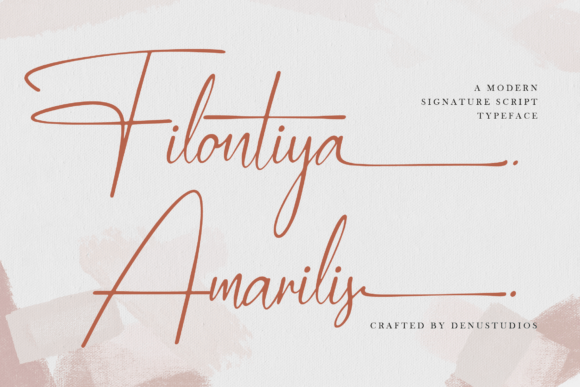 Filontiya Amarilis: The Script Font for Modern Luxury