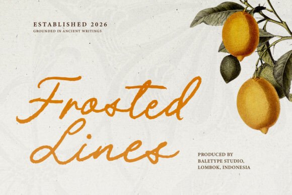 Frosted Lines: The Raw, Textured Font for Authentic Design
