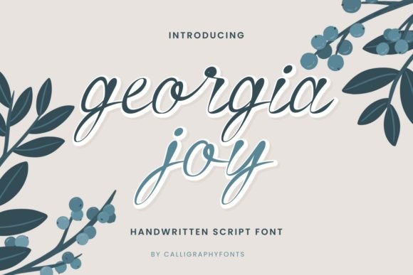 Georgia Joy: The Elegant Script Font for Modern Creatives