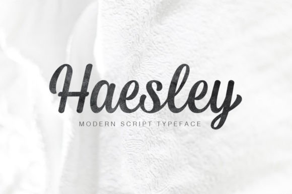 Haesley: Elevating Your Designs with Modern Script Elegance