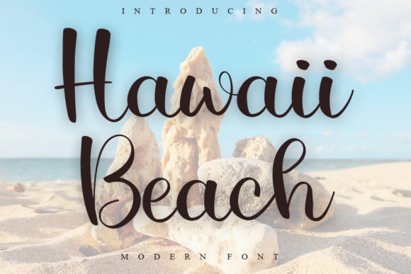 Hawaii Beach: A Handwritten Font for Romantic Design