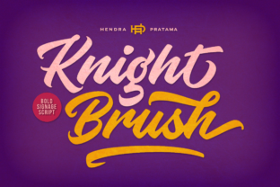 Knight Brush: A Vintage Script for Modern Design