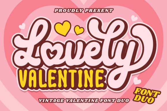 Lovely Valentine: A Charming Font Duo for Romantic Projects