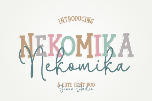 Nekomika: The Duo Font That Whispers Romance