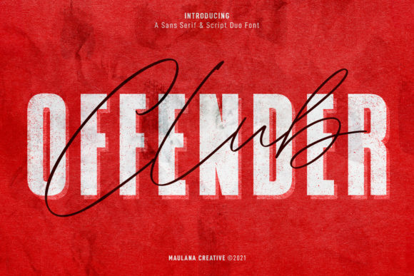 Offenders Club Duo: A Font Pairing That Commands Attention