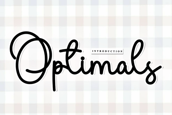 Optimals: A Rhythmic Script Font for Artisanal Brands