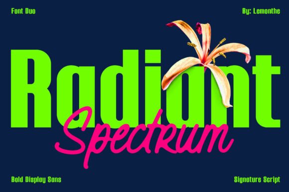 Radiant Spectrum: A Modern Font Duo for Dynamic Branding