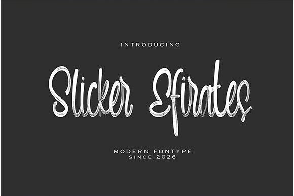 Slicker Efirates: A Modern Script for Authentic Branding