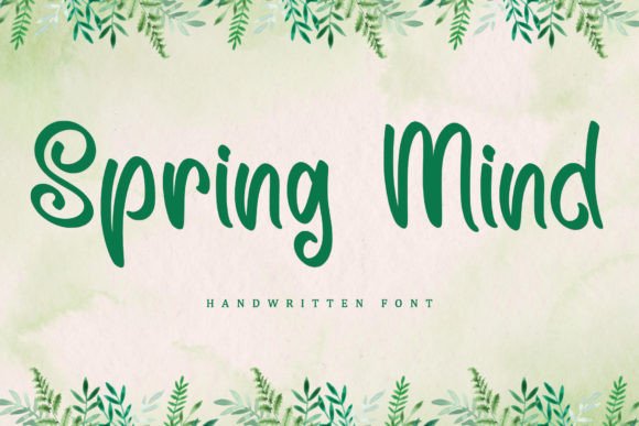 Spring Mind: Crafting Authenticity with a Handwritten Script Font