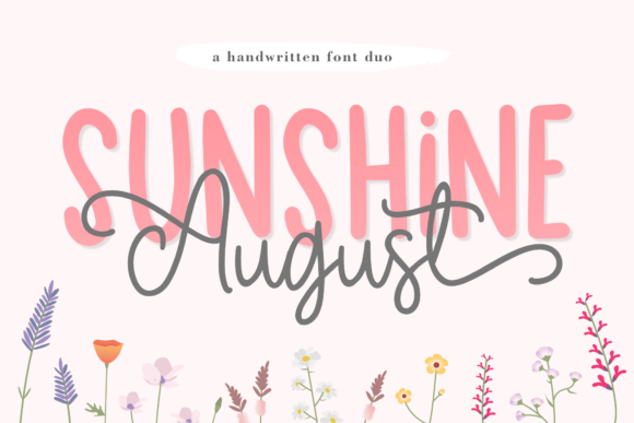 Sunshine August: A Complete Font for Branded Design